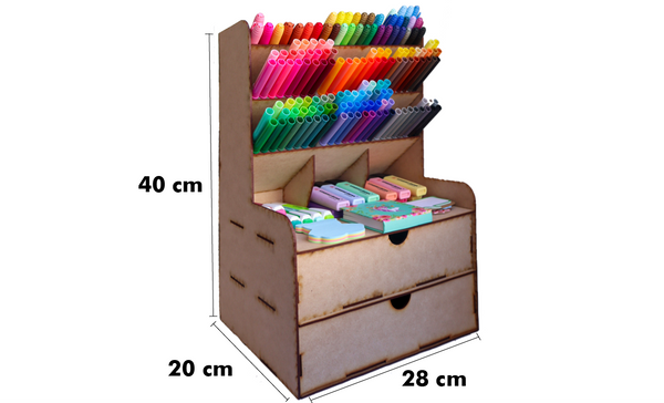 Organizador de Papleria, Plumones y Marcadores MDF – Varios Modelos