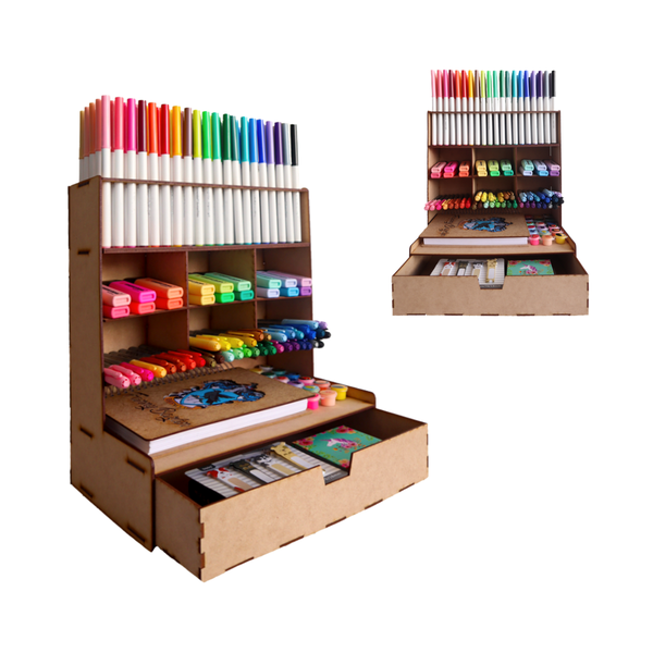 Organizador de Papleria, Plumones y Marcadores MDF – Varios Modelos