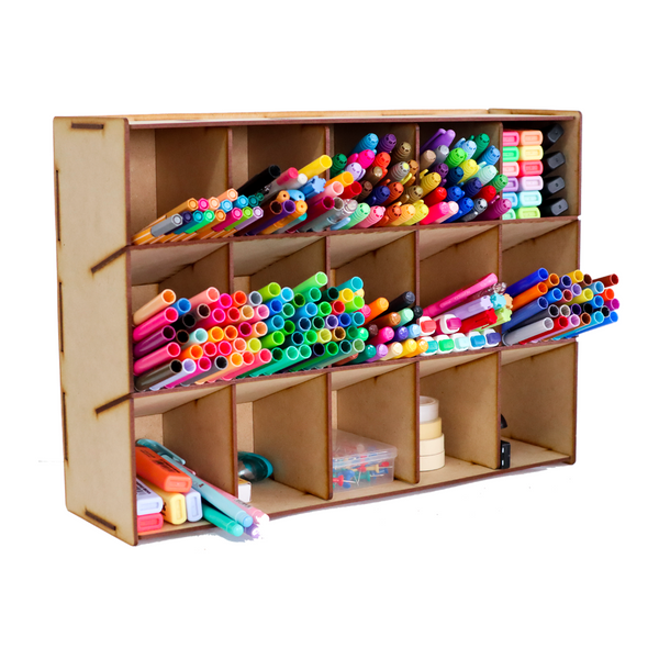 Organizador de Papleria, Plumones y Marcadores MDF – Varios Modelos
