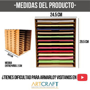 Organizador de Hojas MDF Armable para Carta y Oficio – Varios Modelos