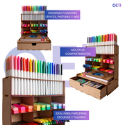 Organizador de Papleria, Plumones y Marcadores MDF – Varios Modelos