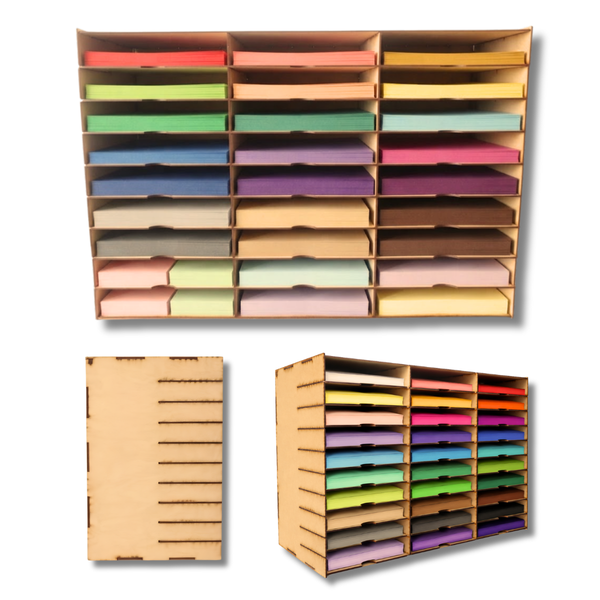 Organizador de Hojas MDF Armable para Carta y Oficio – Varios Modelos