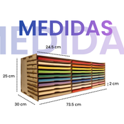 Organizador de Hojas MDF Armable para Carta y Oficio – Varios Modelos