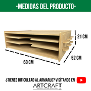 Organizador de Cartulinas MDF Armable