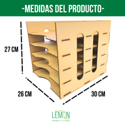 Organizador de Hojas MDF Armable para Carta y Oficio – Varios Modelos