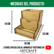 Organizador de Papleria, Plumones y Marcadores MDF – Varios Modelos