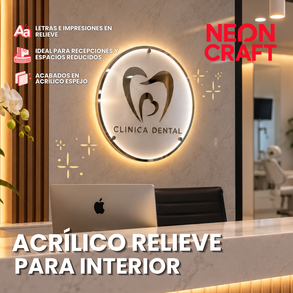 Logo acrilico relieve