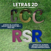 Letras 2D