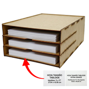 Organizador de Hojas Tabloide 13x19in MDF – varios modelos